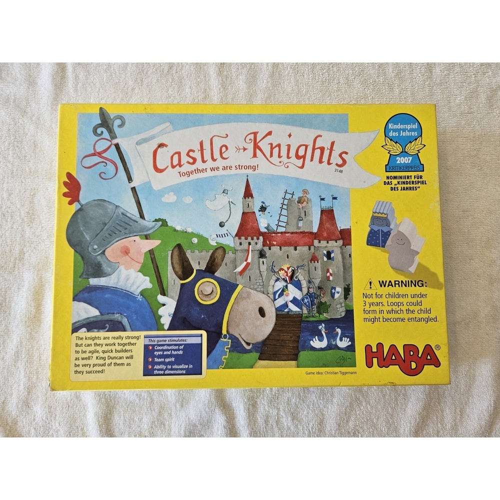 Castle Knights HABA Cooperative Construction Board Game Ages5+ 10-15 Minutes